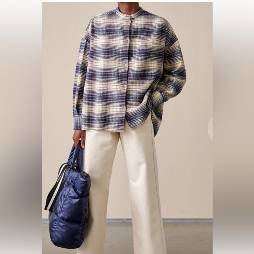 Bellerose Gorky check shirt 100% cotton size 1 L/XL NWT